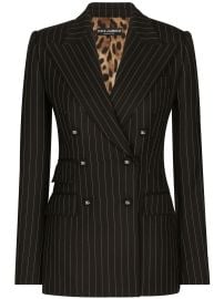 Dolce amp Gabbana Striped double-breasted Blazer - at Farfetch