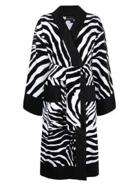 Dolce amp Gabbana Zebra Print Bathrobe - at Farfetch