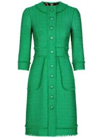 Dolce amp Gabbana button-front crew-neck Dress - at Farfetch