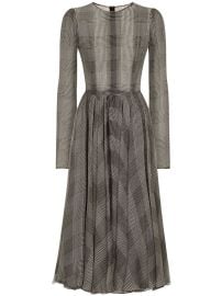 Dolce amp Gabbana check-pattern Dress Grey at Farfetch