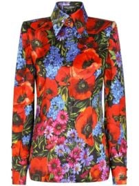 Dolce amp Gabbana floral-print Satin Shirt - at Farfetch