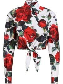Dolce amp Gabbana floral-print Shirt White at Farfetch
