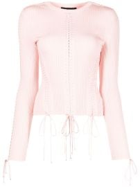 Dolce amp Gabbana long-sleeve ribbed-knit Top - at Farfetch