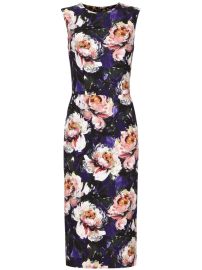 Dolce amp Gabbana peony-print Silk Dress - at Farfetch