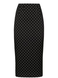 Dolce amp Gabbana polka-dot Pencil Skirt Black at Farfetch