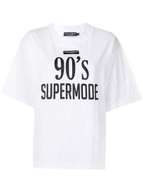 Dolce amp Gabbana slogan-print Cotton T-shirt - at Farfetch