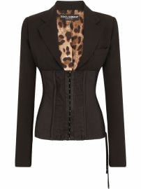 Dolce amp Gabbana tie-detail bodice-panel Blazer - at Farfetch