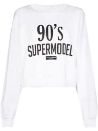 Dolce amp Gabbana x2790s Supermodel-print drop-shoulder Sweatshirt - at Farfetch