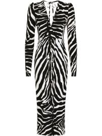 Dolce amp Gabbana zebra-print long-sleeve Dress - at Farfetch