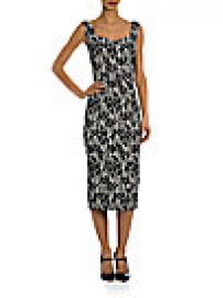 Dolce and Gabbana - Floral Sweetheart Sheath Dress at Saks Off 5th