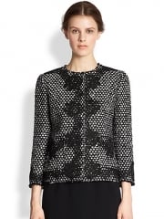 Dolce and Gabbana - Lace-Appliqud Tweed Jacket at Saks Fifth Avenue