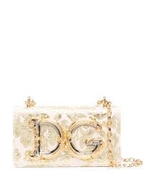 Dolce and Gabbana DG Girls jacquard shoulder bag at Farfetch