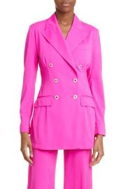 Dolce and Gabbana Double Breasted Stretch Jersey Blazer at Nordstrom