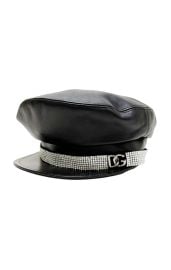 Dolce and Gabbana Leather Embellished Cap at The Kardashian Kloset