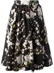 Dolce and Gabbana Pleated Floral Skirt - Verso at Farfetch