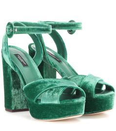 Dolce and Gabbana Woman Sandals Green IT 36 For Sale at 1stDibs at 1st Dibs