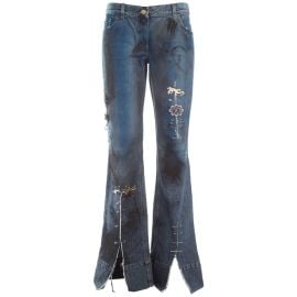 Dolce and Gabbana waxed denim quotpunkquot jeans S S 2001 at 1stDibs at 1st Dibs
