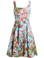 Dolce andamp Gabbana Embellished Floral Jacquard Dress - at Farfetch