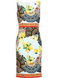 Dolce andamp Gabbana Lemon Print Sleeveless Dress - Browns at Farfetch