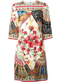 Dolce andamp Gabbana Sicilian Folklore Print Dress - Loschi at Farfetch