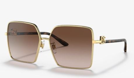 DolceGabbana DG2279 60 Gradient Brown Gold Sunglasses Sunglass Hut USA at Sunglass Hut