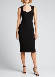 DolceGabbana Wool-Blend Crepe Sheath Midi Dress - at Bergdorf Goodman