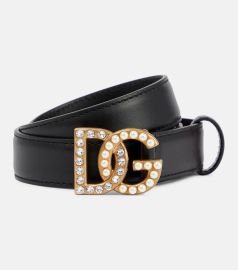 DolceampGabbana - Embellished DG leather belt at Mytheresa