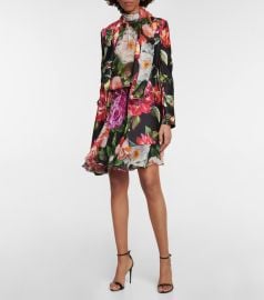 DolceampGabbana - Turlington floral blazer at Mytheresa