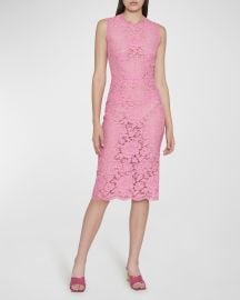 DolceampGabbana Lace Midi Dress at Neiman Marcus