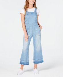 Dollhouse Juniors  Cropped Wide-Leg Denim Overalls   Reviews - Jeans - Juniors - Macy s at Macys