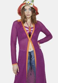 Dolls Kill Boogie Days Knit Cardigan at Dolls Kill