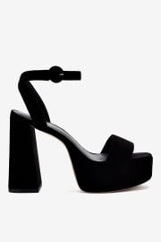 Dolly Sandal In Black Suede - Sandals - Larroud at Larroude
