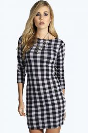 Dolly gingham dress at Boohoo