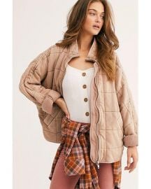 Dolman Quilted Knit Jacket by Free People at Free People