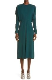 Dolman-Sleeve Midi Dress in Marine by Victoria Beckham at Nordstrom