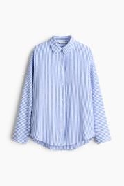 Dolman-Sleeved Linen-Blend Shirt at H&M