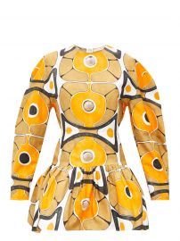 Dome-Embellished Molecule-Print Cotton Mini Dress by Christopher Kane at Matches