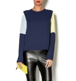 Donella Colorblock Blouse by Bcbgmaxazria at Shoptiques