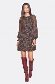 Donetta Printed Silk Dress at Joie