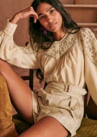 Donia Shirt - Beige - Linen - Szane at Sezane