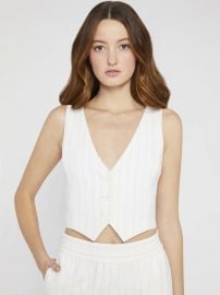 Donna Cropped Vest at Alice + Olivia