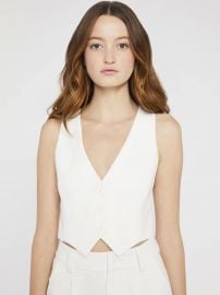 Donna Cropped Vest at Alice + Olivia