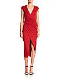 Donna Karan - Cap-Sleeve Draped Dress at Saks Off 5th