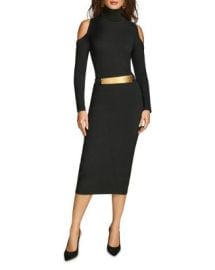 Donna Karan Cold Shoulder Sweater Dress Bloomingdales at Bloomingdales