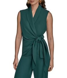 Donna Karan Coordinating Shawl Collar Wrap Vest Dillardx27s at Dillards