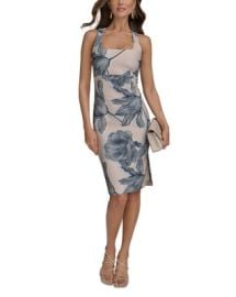 Donna Karan Floral Square Neck Sheath Dress Bloomingdale39s at Bloomingdales