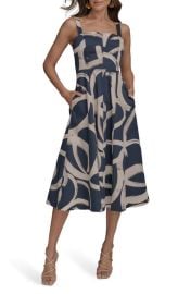 Donna Karan New York Abstract Print A-Line Dress at Nordstrom