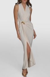 Donna Karan New York Belt Detail Sheath Maxi Dress at Nordstrom