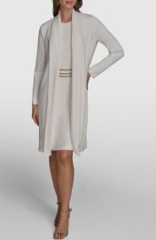 Donna Karan New York Chain Belt Detail Sheath Dress with Long Jacket at Nordstrom