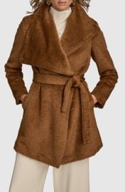 Donna Karan New York Faux Fur Wrap Coat at Nordstrom